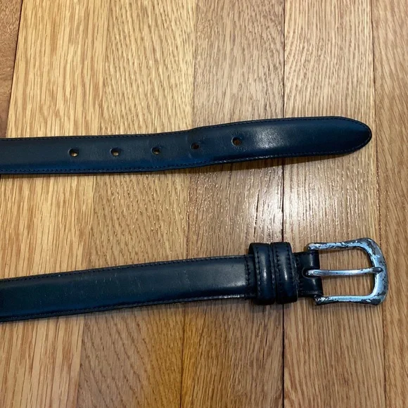 Vintage Coach Black Leather Belt 1\